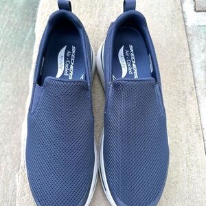 Skechers 216121 Men's Blue Slip-On Loafers NEW